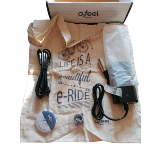 O2Feel original nueve - cargador + accesorios