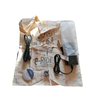 O2Feel original nueve - cargador + accesorios