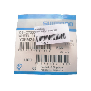 Pignon Shimano CS-C7000 24D 24T Y0FM24000 – Neuf d'origine