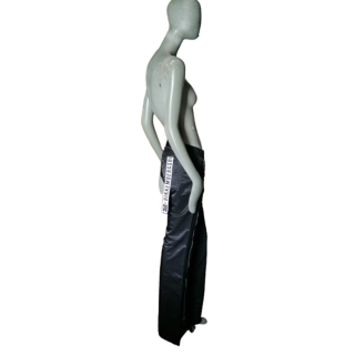 Bikkembergs Pantalones de archivo 2003 negro lateral cremallera
