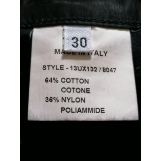 Bikkembergs Pantalones de archivo 2003 negro lateral cremallera