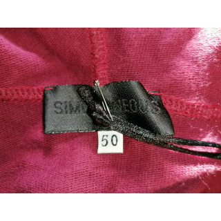 Sweat à capuche zippé vintage Y2K bordeaux deadstock