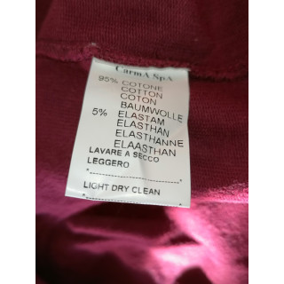 Sweat à capuche zippé vintage Y2K bordeaux deadstock