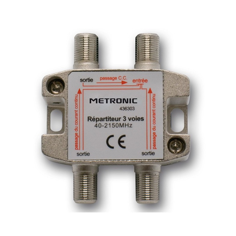 TV / SAT SPIRTTER 3 Outlets de Flid Metronic 436303