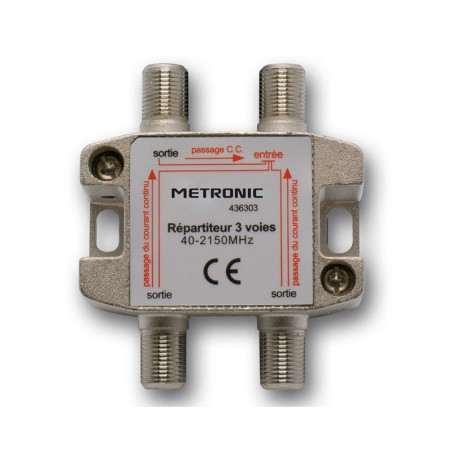 TV / SAT SPIRTTER 3 Outlets de Flid Metronic 436303