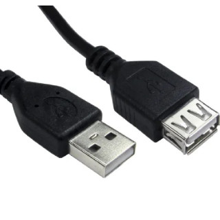 Omenex 691304 Estensione USB 2.0 AA m / f 1,50 m nero