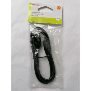Omenex 691304 Estensione USB 2.0 AA m / f 1,50 m nero