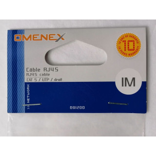 Omenex 691200 cable rj45 100 cm blanco