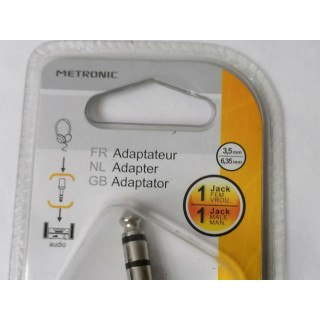 JACK Adapter 6.35M / JACK 3.5 Female STEREO METRONIC 460025