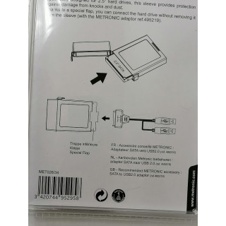 SATA 2 5 Caixa de proteção do disco rígido Metronic 495294