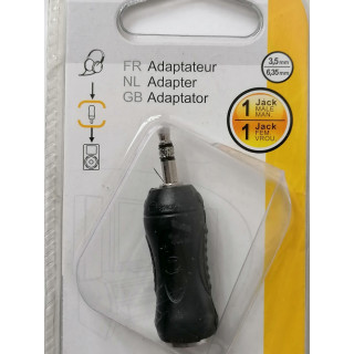 3,5 mm männlicher Stereo-Jack-Adapter / 6,35 mm FEM. Metronic 460035
