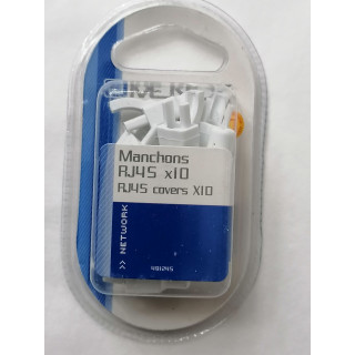 Omenex 491245 Sleeves RJ45 White