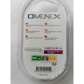 Omenex 491245 RJ45 Mangas blancas