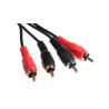 Cavo RCA, RS Pro, maschio RCA x 2 RCA Mashes Male X 1,20 M Nero