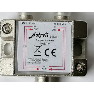 SAT / TV Spot 2 uscite 250-2150MHz / 40-860 MHz Asstrell Ref 011331
