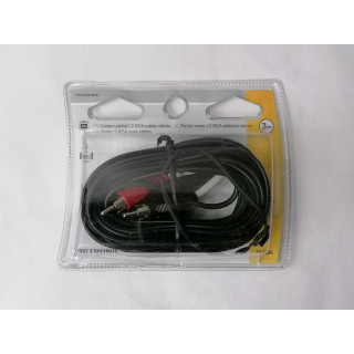 cordino peritel 2 maschi RCA stereo metronic 475086