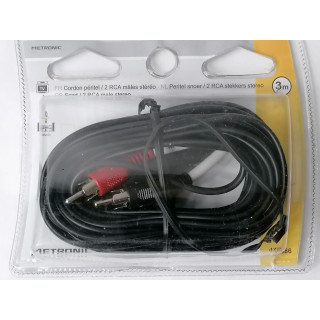 cord Peritel 2 RCA Males Metrônicos Estéreo 475086