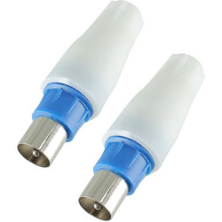 2 cartões coaxiais TV padronizada
