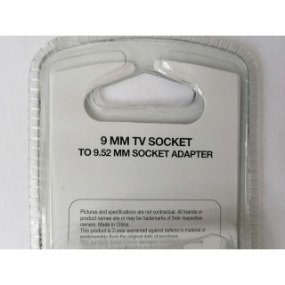 Adaptador de TV zócalo hembra 9 / 9.52 mm - APM