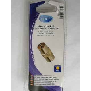 Adaptador de TV zócalo hembra 9 / 9.52 mm - APM