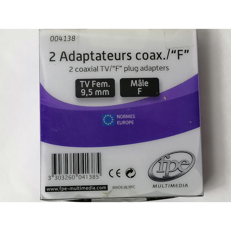 Adaptadores multimedia FPC 2 adaptador de enchufe de TV / F coaxial