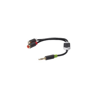 Adaptador de audio Jack 3.5mm a 2x RCA RCA - KONIG - KNA22250E02