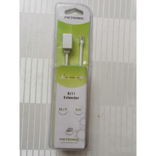 RJ11 masculino / GEF Telefone Extensão. 5 m