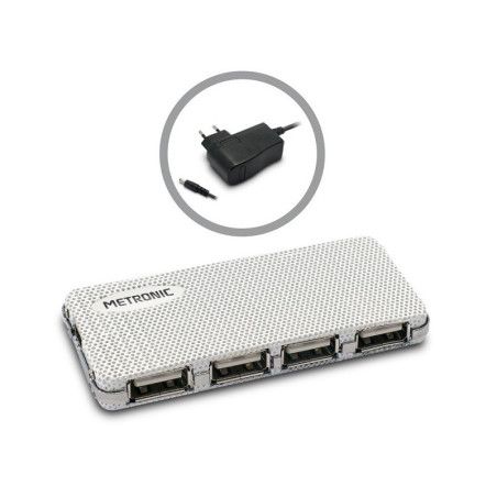 Hub 4 USB 2.0 ports with external power supply