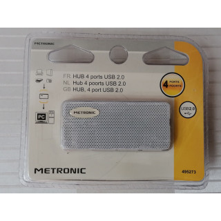 Hub 4 puertos USB 2.0 con alimentación externa