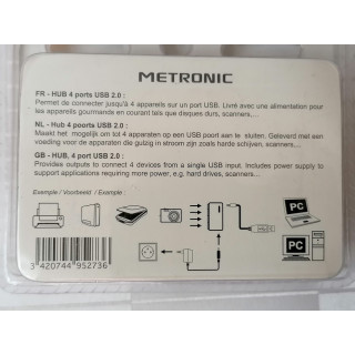 Portas de Hub 4 USB 2.0 com energia externa