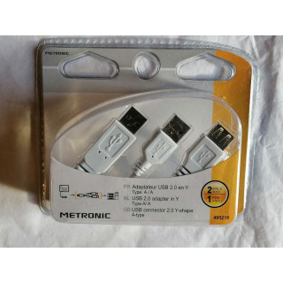 Adaptador USB 2.0 en y 2a / a Metronic 495218