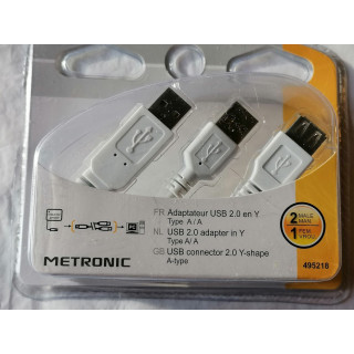 Adaptador USB 2.0 en y 2a / a Metronic 495218