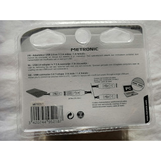 Adaptador USB 2.0 en y 2a / a Metronic 495218