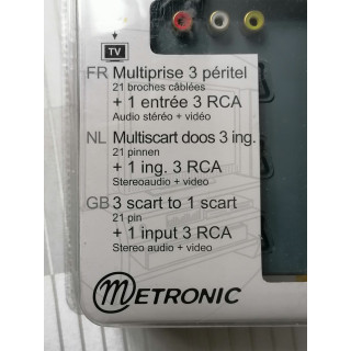 Metronic 475031 Multiprise 3 Peritel