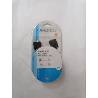 Omenex 491453 Cable VGA masculino / masculino 5 m