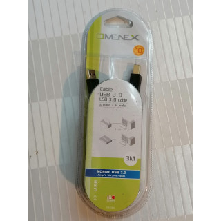 USB 3.0 Tipo AB Cable (masculino / masculino) - 3 m