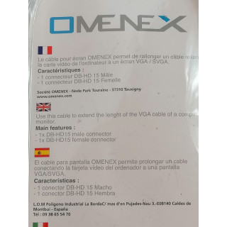 Omenex 491451 Extensión para la pantalla VGA / SVGA