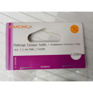 Omenex Prolunga audio Cuffie 1,50 m