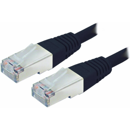 RJ45 Cable Right/Blind 2m Black - Omenex 491220
