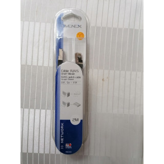 RJ45 Cable Right/Blind 2m Black - Omenex 491220