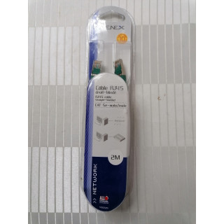 Omenex 491224 RJ45 Cable derecho / blindado 2m verde
