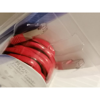 Omenex 491225 RJ45 Cable 5 m rojo