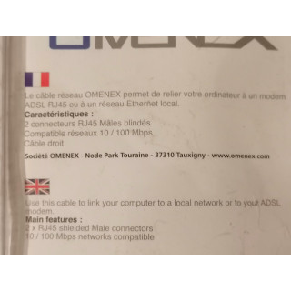 Omenex 491225 Cavo RJ45 5 m rosso