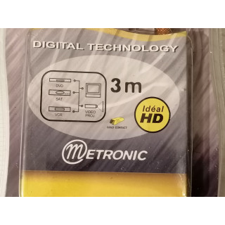 Male peritel cable 3 m Metronic 420212