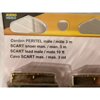 Cable Hombre / Hombre Scart 3 M Metronic 420212