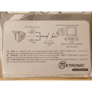 Cavo peritel 2 maschi RCA Metronic