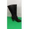 Retro-Stiefel Rodolphe Menudier schwarze Gurte