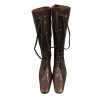 Maliparmi Retro Lace Boots Retro Model ST04 Brown