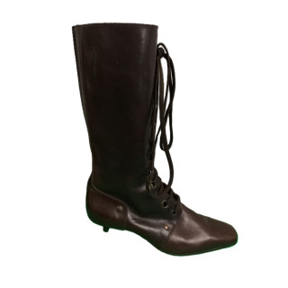 Lace Boots MaliParmi Retro Model St04 Brown