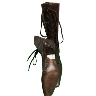 Maliparmi Retro Lace Boots Retro Model ST04 Brown